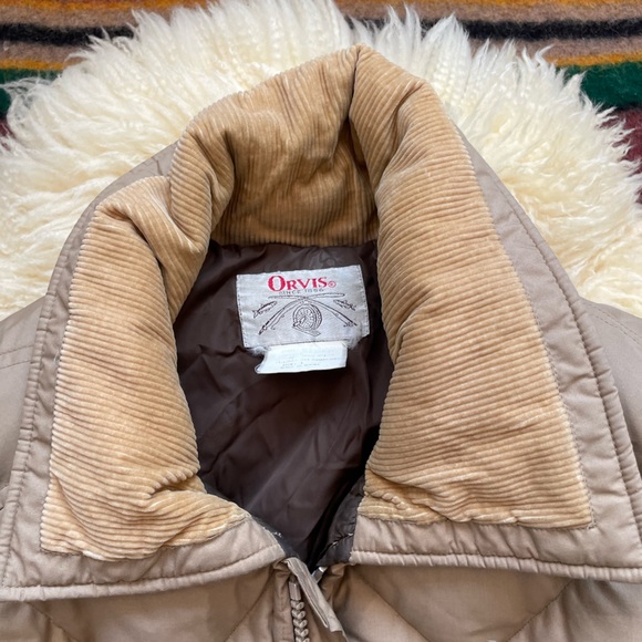 Vintage Orvis quilted diamond puffer jacket, raglan sleeve waterproof - Picture 7 of 9